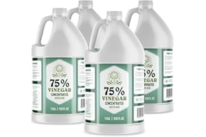 CRAFTWOOD COATINGS 75% Vinegar - 4 Gallons - Industrial Strength Acetic Acid - Vinegar Bulk