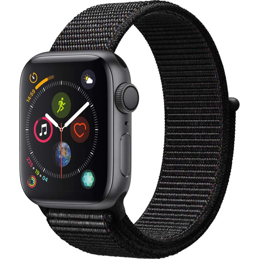 Apple Watch Series 4 (GPS, 44mm) - Space Gray Aluminium Case with Black Sport Loop