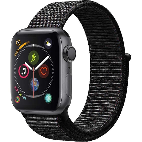 Apple Watch Series 4 (GPS, 44mm) - Space Gray Aluminium Case with Black Sport Loop