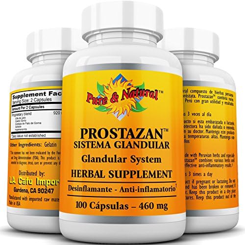 Prostazan Prostate Support 100 caps 920mg per serving Glandular system promotes normal urine flow