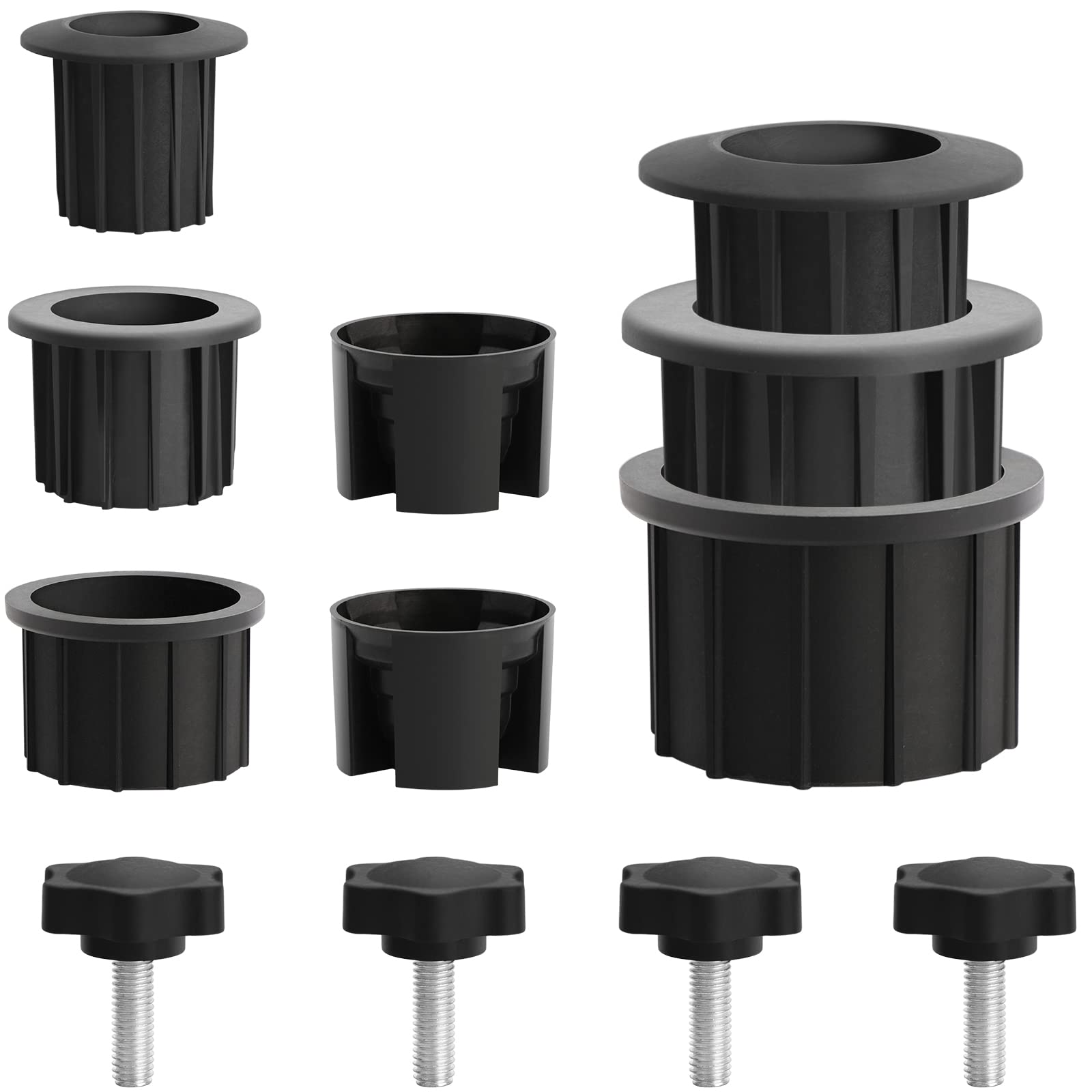 Photo 1 of 12 Pcs Patio Umbrella Parasol Base Stand Hole Ring Plug Cover, Umbrella Base Stand Replacement Parts, Umbrella Base Stand Hole Ring, Black Umbrella Stand Base Screw for Outdoor Patio Table Backyard