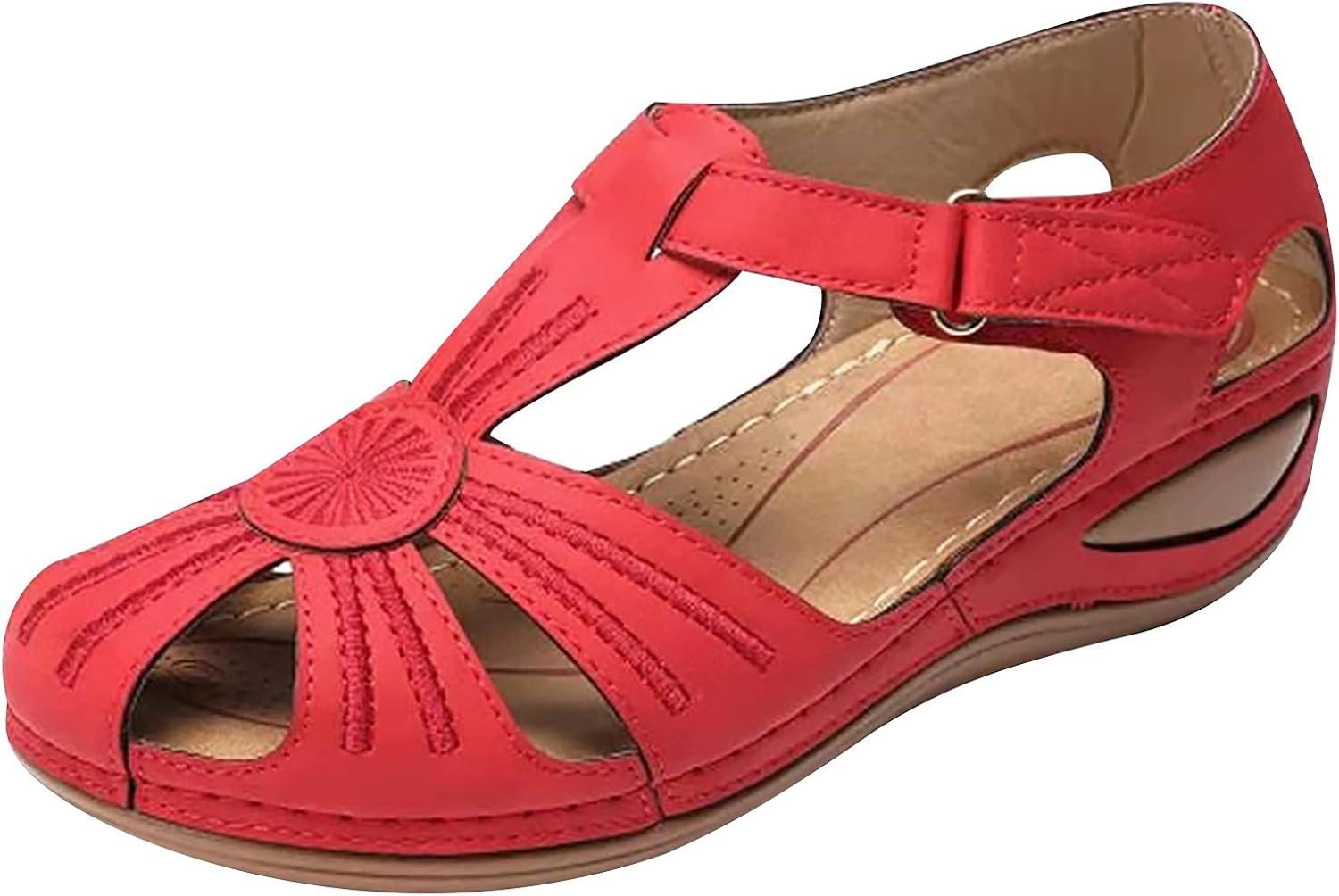 Amazon Orthopedic Sandals For Women Soft Pu Leather Flat Clip 