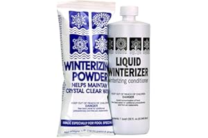 Rx Clear Winter Closing Kit | Non-Chlorine Winterizing Chemicals for Above or Inground Swimming Pools | Open to a Crystal Clear Pool in The Spring | Up to 10,000 Gallons