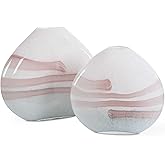 Uttermost 18159 Blush - Vase (Set of 2)-10.5 Inches Tall and 11.75 Inches Wide