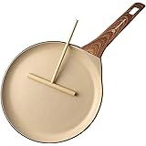 WaxonWare 11 inch Non-Stick Crepe Pan/Frying Skillet With Marbellous (A 100% PFOA Free German Coating) For Pizza, Tortillas, 