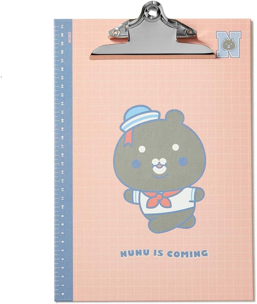 TWOTUCKGOM Clip Board - NUNUGOM - Strong Clipboard Clip Boards with Storage 100 Sheets of Paper 8.25 x 11.75 inch Seven Cuteness TWOTUCKGOM Characters Hardboard Holds Any Type of Documents