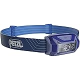 PETZL Tikka Headlamp - Compact 350 Lumen Light with Red Lighting, for Hiking, Climbing, Running, and Camping - Blue