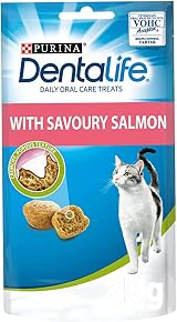 PURINA Dentalife Dental Treats for Cats Bundle of 6 Chicken 40g x3 Salmon 40g x3 view 3