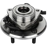 SCITOO 1-Pack Wheel Bearing & Hub Front Left Right 2012-2018 for Ram 1500, 2019-2022 for Ram 1500 Classic 515151 HA590515 5 Lugs w/ABS