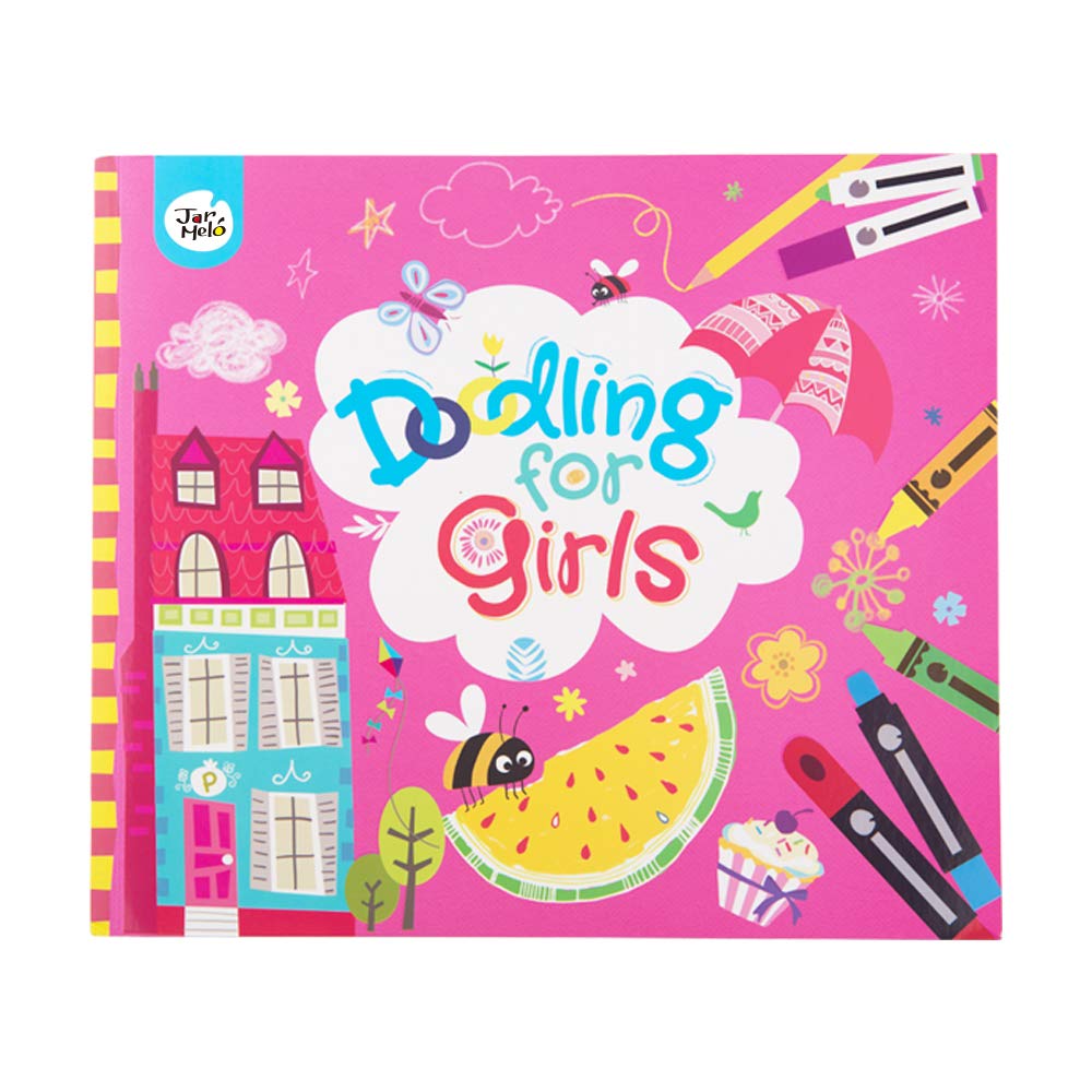 Jar Melo 922 JA93573 EA Doodling Book for Girls, red