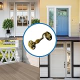 SISI UK Brass Cabin Hook & Eye 2 Inch Silent Door Catch with Screws view 5