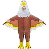 Seeds of Light Eagle Inflatable Costume,Adults Independence Day Inflatable Costume,Funny Blow up costumes for Adults
