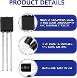 Innfeeltech 50 Pcs 2N2222 NPN PNP Power Transistors General Purpose view 3