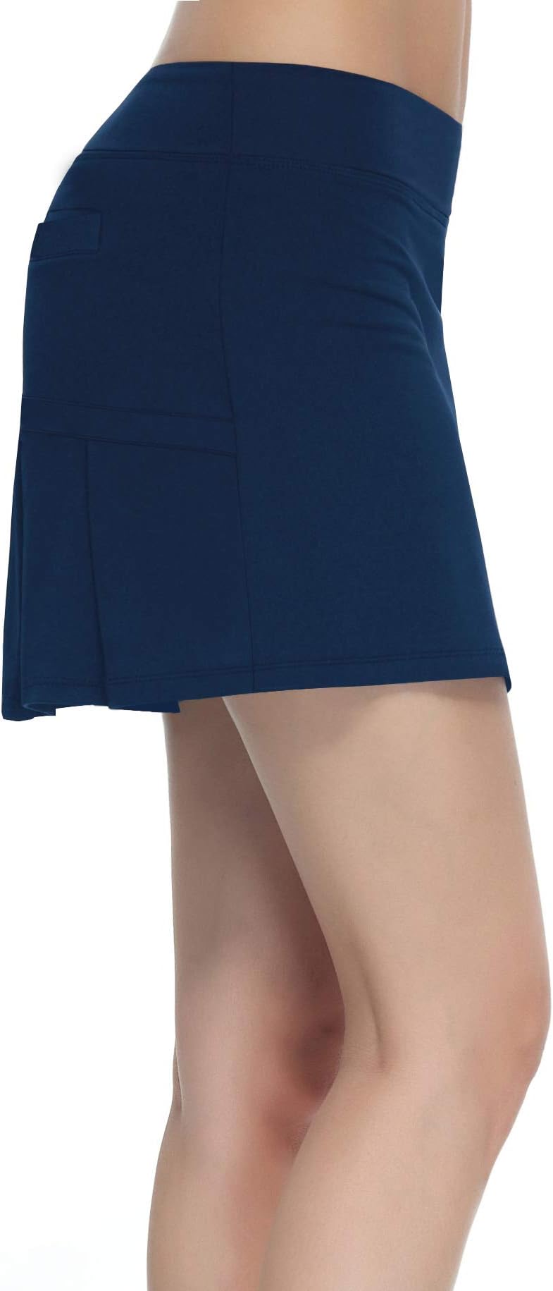 HonourSex Women Golf Skirts with Pockets Tennis Skirts with Shorts Skorts Activewear Hiking Navy S