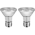 LPSAFP PAR20 7W LED Range Hood Light,E26 120V Dimmable Warm White 595lm, Waterproof IP65, Replacement 50W Halogen Cup. Spot Bulbs for Kitchen Appliances, Track Lighting, Outdoor Landscaping 2 Pack