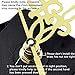 Mudder Quartz Wall Clock Movement Mechanism Golden Hands 3/ 25 Inch Maximum Dial Thickness, 1/ 2 Inch Total Shaft Length