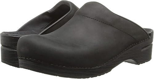 mens leather clogs and mules
