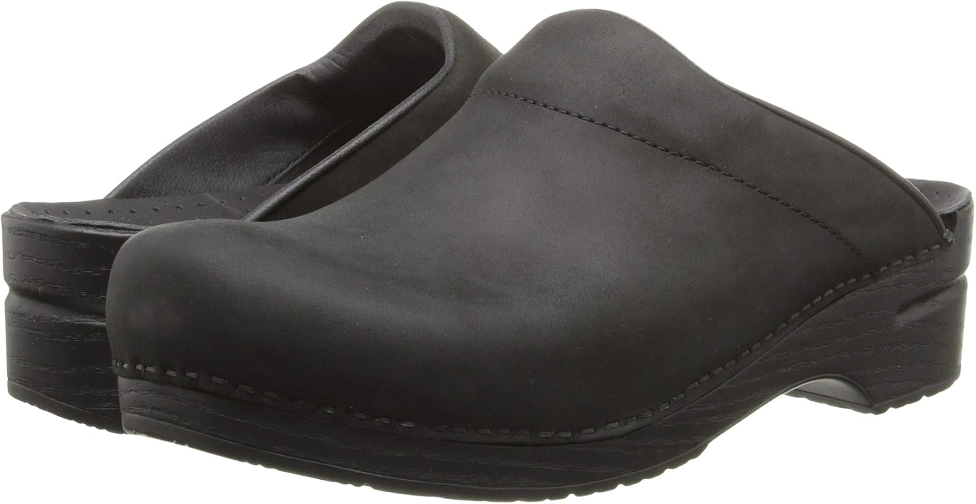 dansko oiled leather clogs