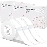 INeedIt D11 D110 D101 Label Maker Tape, Adapted Label Print Paper, (3Rolls) Thermal Sticker Paper 0.59"x 1.18" Waterproof Self Adhesive Labeling Tape(3 Rolls, White)