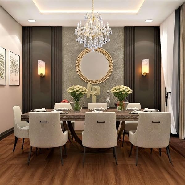 TMAFON MODERN GOLD CHANDELIER LIGHT FIXTURES – 8 LIGHTS LUXURY CRYSTAL CHANDELIERS FOR DINING ROOM, KITCHEN ISLAND, LIVING ROOM, BEDROOM