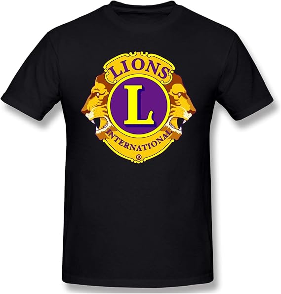 Men's TShirt Lions International Round Neck Classic Cotton Short