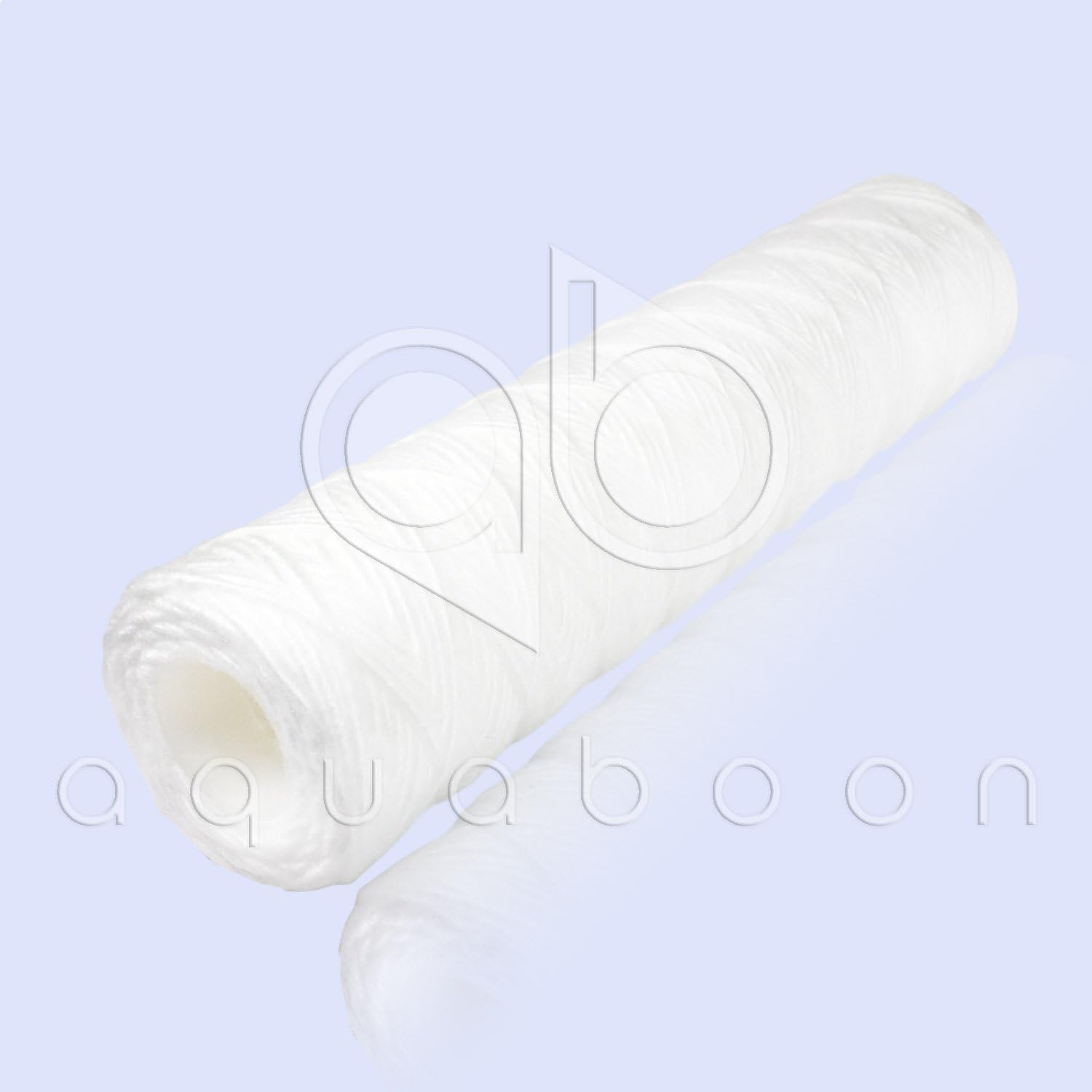 Aquaboon 5 Micron 10" x 2.5" String Wound Sediment Water Filter Cartridge | Universal Replacement for Any 10 inch RO Unit | Compatible with WP-5, AP110, CFS110, P5, WFPFC4002, WP-5, CW-MF, 6-Pack: Home Improvement