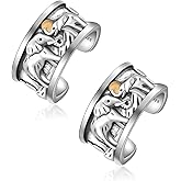 CHIC & ARTSY 925 Sterling Silver Ear Cuffs for Women, Non Piercing Clip On Cartilage Cuffs, Adjustable Fake Conch & Helix Earrings, Gold Plated & Oxidized Various Styles