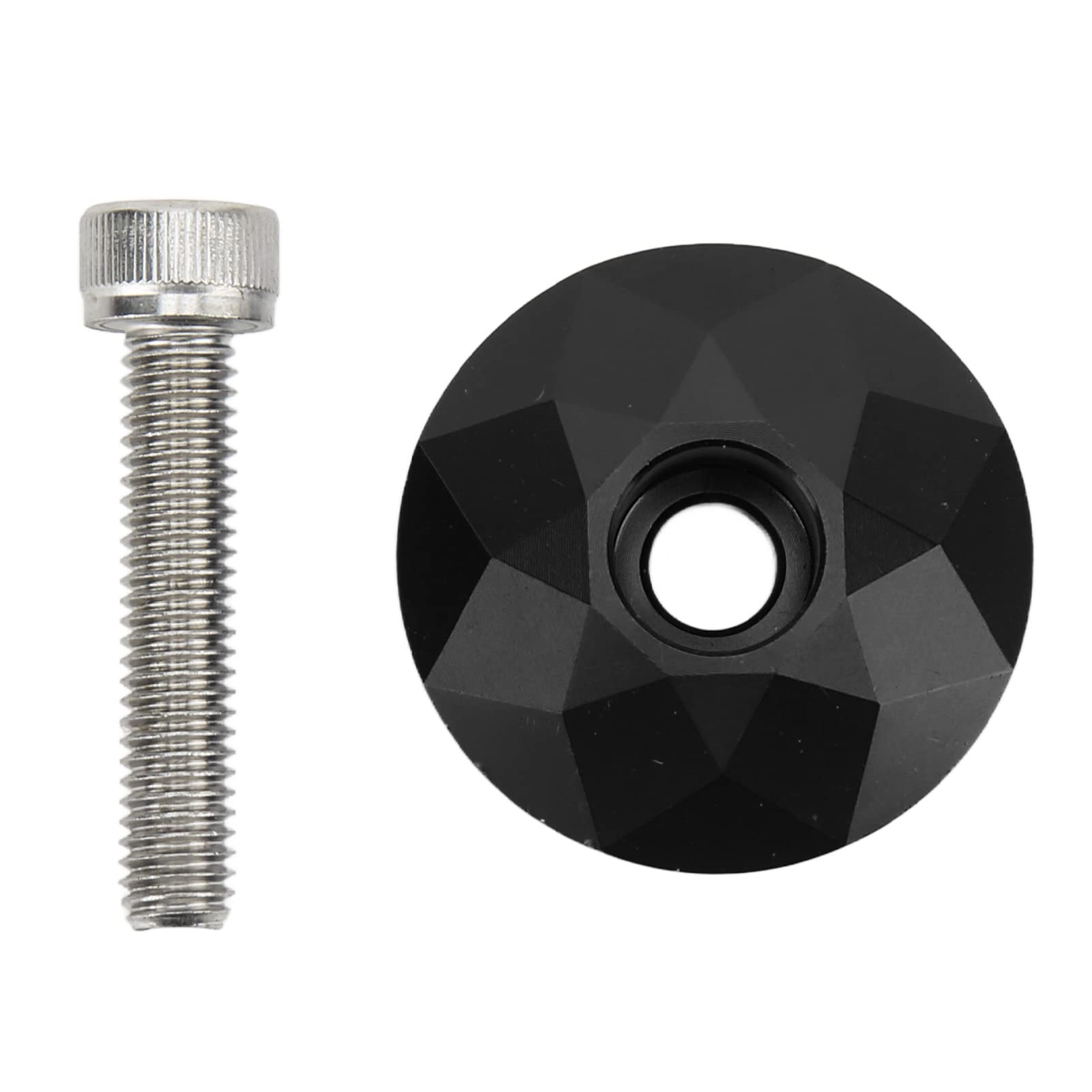 Keenso 31.8mm/1.3in Bike Headset Top Cover,Front Fork Stem Top for Bicycle Stems(Black) Bicycles and Spare Parts Bicycles and spare parts Bicycles and spare parts