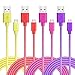 Micro USB Cable, Magic-T Braided USB Charger 6.6ft/2m A Male to Micro B Charging Cord for Samsung Galaxy S6, HTC M9,LG,G4(4 Pack)