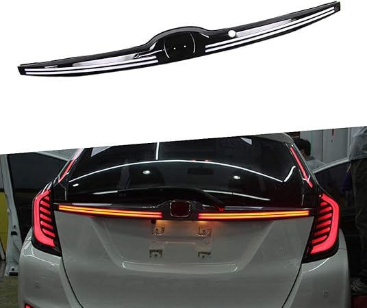 Amazon ホンダフィット 15 16 17 18 19 に適用する ウインカーテールランプブレーキバックフォグランプリアバンパーライト追突防止 1個 セット 白 黒 ブレーキ テールランプ 車 バイク