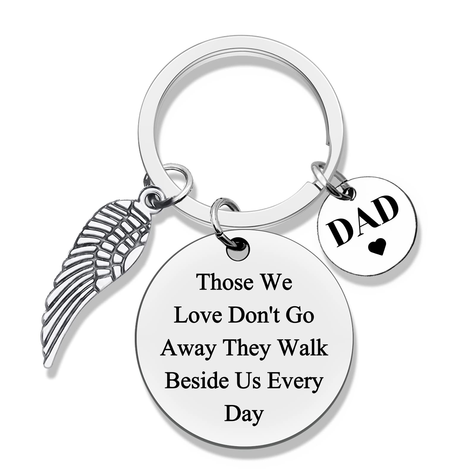 Jielahua Memorial Gifts for Loss of Dad In Memory of Dad Gifts Dad Memorial Keyring Grief Gifts for Loss of Father Dad Remembrance Gift for Daughter Son Bereavement Gifts Sympathy Gift Funeral Gifts