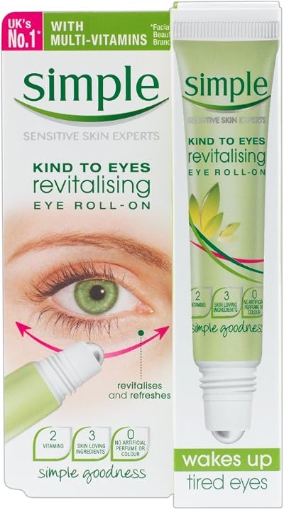 Simple Kind To Eyes Revitalising Eye Roll On 15ml - Soothing Hydration