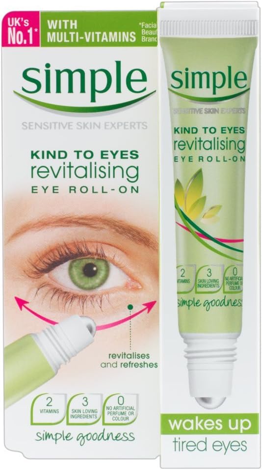 Simple Kind To Eyes Revitalising Eye Roll On 15ml - Soothing Hydration