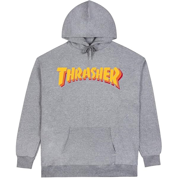 Amazon.com: Thrasher Kid Cover Hoodie - Ash - SM : Clothing