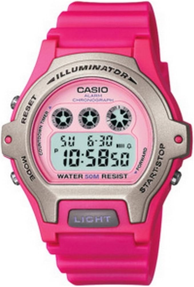 Casio Ladies Digital Watch LW202H4AVEF With Resin Strap Amazon.co.uk