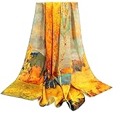 ANDANTINO 100% Silk Scarf 43" Large Square Lightweight Headscarf& Shawl–Women Hair Wraps-With Gift Packed