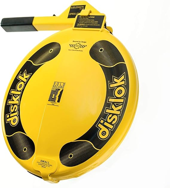 Disklok Steering Wheel Full Cover Silver Security Lock Police Approved