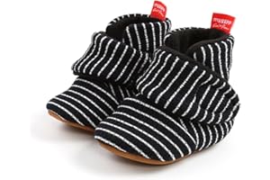 Jtvznmi Baby Girls' Booties Boots Newborn Baby Boys Warm Slippers Soft Sole Non-Slip First Walking Crib Cozy Baby Shoes
