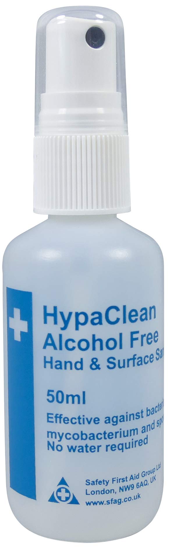 Safety First Aid Group HypaClean Disinfectant Spray Multi-Surface and Skin 50ml Alcohol-Free