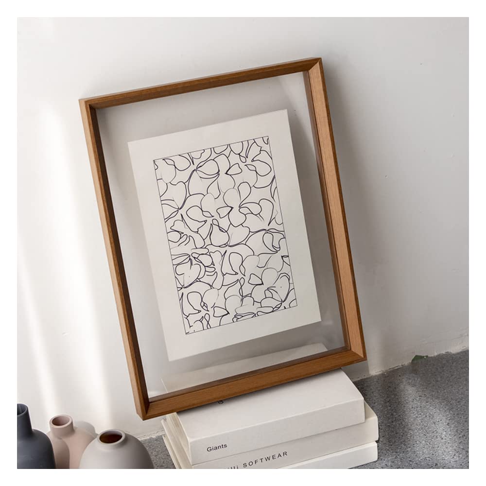 FASHION YO Photo Frame Beech Wood Picture Frames for Desk Double Sided Decor Family Friends Gifts 4x6 8x6 7x5 Portrait & Landscape (Oak 10x8（20.3 * 25.3CM）) — image 1