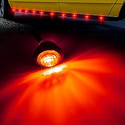 BJZ 3/4'' LED Trailer Marker Clearance Lights Red