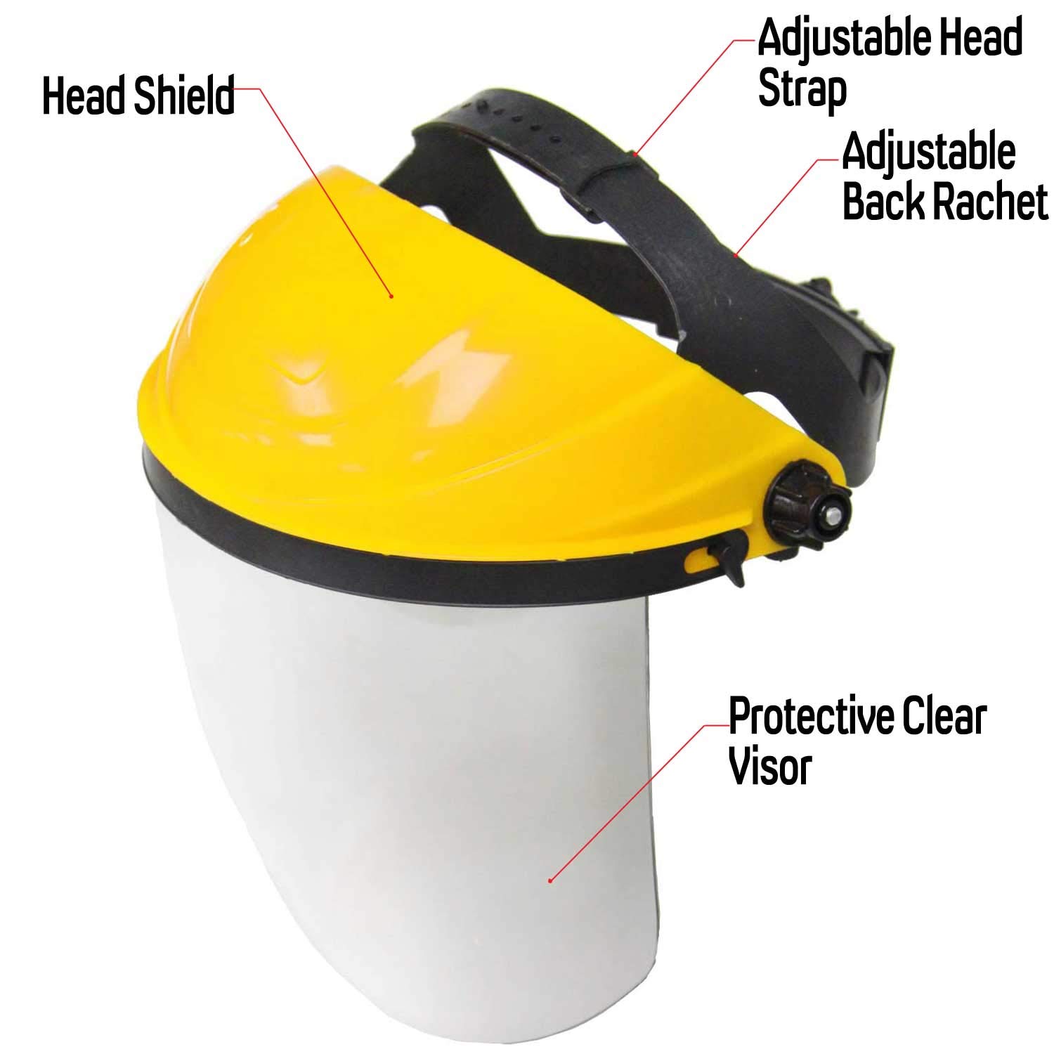 Buy Clear Safety Face Shield Visor with Helmet Easily Adjustable and
