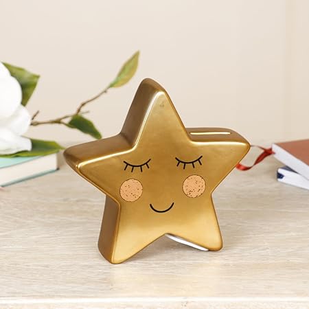 Reach For The Stars Money Box A Great Stocking Filler Charming - reach for the stars money box a great stocking filler charming novelty whimsy piggy bank for kids 15 x 15 cm width 5 cm amazon co uk kitchen home