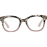 Peepers by PeeperSpecs Women's Walking on Sunshine Soft Square Blue Light Blocking Reading Glasses