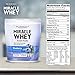 Dr. Mercola Miracle Whey Concentrate Protein Powder – Blueberry Flavor – Lean Muscle Growth, Immune Support – Colostrum, Sunflower Lecithin, MCT, Beta Glucan, Amino Acids: Cysteine, Glycine, Glutamate