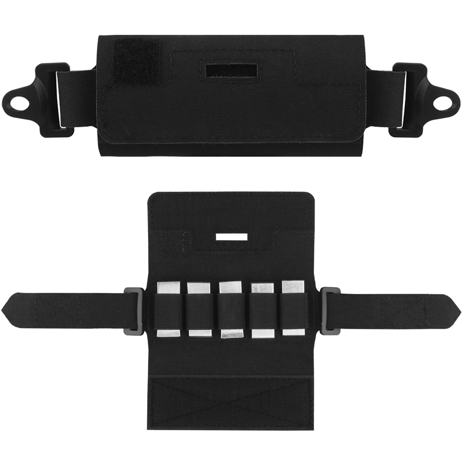 Gunyoo Helmet counterweight bag, tactical helmet counterweight NVG bag for OPS Fast BJ PJ MH tactical helmets/helmet accessories (Black)