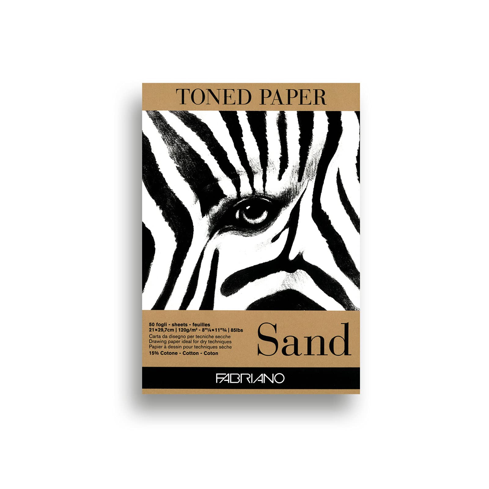 Fabriano Toned Paper Pad 8.25 x 11.75 Sand