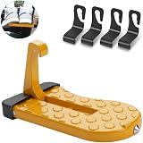 URAQT Car Door Pedal Orange Multifunction Foldable Roof Rack Foot Pedal view 7