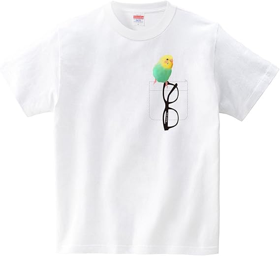 Amazon イタクシーズ Tシャツ ぽけインコ Pocket Inco めがね レインボー イシイミホ メンズ オリジナルプリント 通販