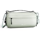 Small Crossbody Travel Bag for Women, Water-Resistant Nylon, RFID Blocking, Organizer with Bottle Slot, Adjustable Rope Strap